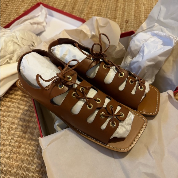 Staud Quinn Ghillie Lace Slingback Sandals | New in Box | size 39 - Picture 10 of 12